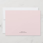 バレンタインデーのスイーツとお菓子 招待状 (裏面)