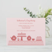 バレンタインデーのスイーツとお菓子 招待状 (スタンド正面)