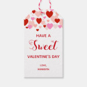 バレンタインデーのスイートギフトタグラベル ギフトタグ (正面)