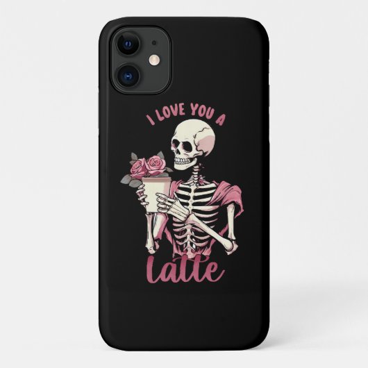 バレンタインデーのスケルトンに恋してる Case-Mate iPhoneケース (裏面)