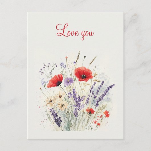 バレンタインデーのスタイルのポストカード ポストカード (正面)