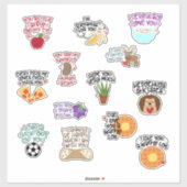 バレンタインデーのステッカーセット#1 シール (シート)