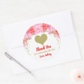 バレンタインデーのステッカー、ハートの誕生日の好意 ラウンドシール (封筒)