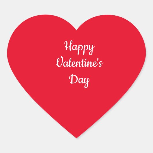 バレンタインデーのステッカー ハートシール (正面)