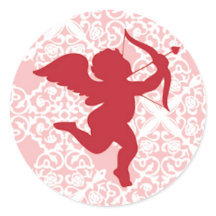 バレンタインデーのステッカー