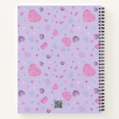 バレンタインデーのスパイラルノートブック ノートブック (裏面)