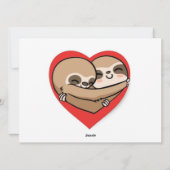 バレンタインデーのスロスフラットカード シーズンカード (裏面)