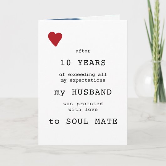 バレンタインデーのタイポグラフィ写真パーソナライズ シーズンカード (正面)