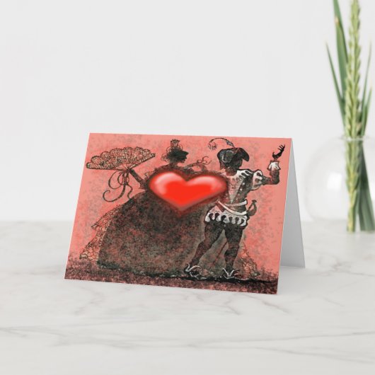 バレンタインデーのダンサー カード (正面)