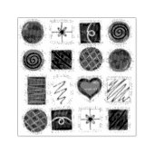 バレンタインデーのチョコレートの箱 ラバースタンプ (インプリント)