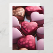 バレンタインデーのチョコレート シーズンカード (正面/裏面)