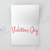 バレンタインデーのチョコレート - バレンタインデーのお菓子 カード (内部)