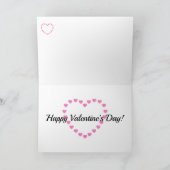 バレンタインデーのテディベア カード (内部)