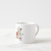 バレンタインデーのテディー・ベアのエスプレッソのマグ エスプレッソカップ (正面右)