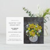 バレンタインデーのディナーパーティーモダンスクリプトの写真 シーズンカード (スタンド正面)