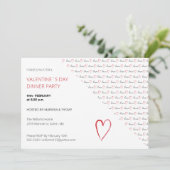 バレンタインデーのディナーパーティーモダンスクリプト シーズンカード (スタンド正面)