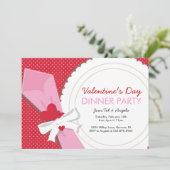 バレンタインデーのディナー・パーティ 招待状 (スタンド正面)