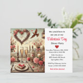 バレンタインデーのディナー 招待状 (スタンド正面)