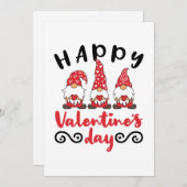 バレンタインデーのトムテ スウェーデン雑貨 シーズンカード (正面/裏面)