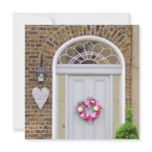 バレンタインデーのドアグリーティングカード