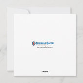 バレンタインデーのドアグリーティングカード シーズンカード (裏面)