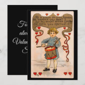 バレンタインデーのドラムボーイ ヴィンテージ シーズンカード (正面/裏面)
