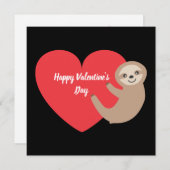 バレンタインデーのナマケモノ シーズンカード (正面/裏面)