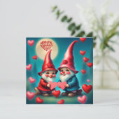 バレンタインデーのノーム シーズンカード (スタンド正面)