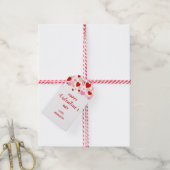 バレンタインデーのハッピーギフトタグ、赤とピンクのハート ギフトタグ (より糸付き)