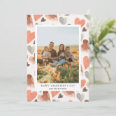 バレンタインデーのハッピーフォトホリデーカード シーズンカード (スタンド正面)
