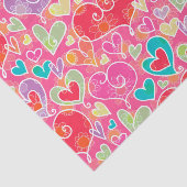 バレンタインデーのハートおよび花 薄葉紙 (詳細)