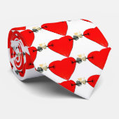 バレンタインデーのハートで撮影 ネクタイ (ロール)