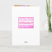 バレンタインデーのハートのキャンディ写真カード カード (裏面)