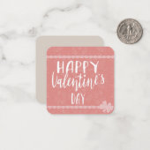 バレンタインデーのハートのメモカード ノートカード (正面/裏面インサイチュ)