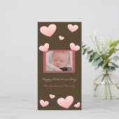 バレンタインデーのハートの写真カード シーズンカード (スタンド正面)