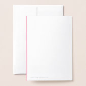 バレンタインデーのハートの単語の内部引用文 箔カード (裏面封筒付き)