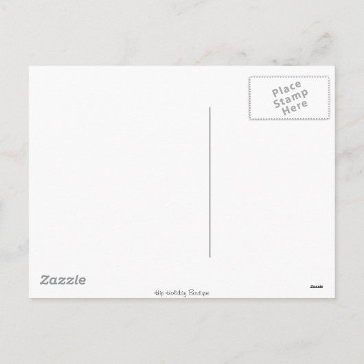 バレンタインデーのハートの挨拶状 シーズンポストカード (裏面)