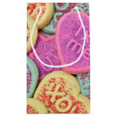 バレンタインデーのハートを愛する スモールペーパーバッグ (裏面)