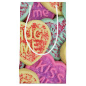 バレンタインデーのハートを愛する スモールペーパーバッグ (正面)