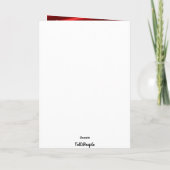 バレンタインデーのハートカード カード (裏面)