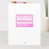 バレンタインデーのハート型キャンディ写真カード カード (裏面)