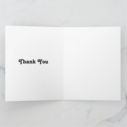 バレンタインデーのハート型クッキー サンキューカード (内部)