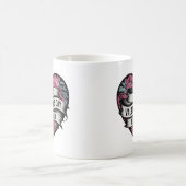 バレンタインデーのハート型デザイン コーヒーマグカップ (中央)