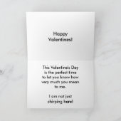 バレンタインデーのハート模様 シーズンカード (内部)