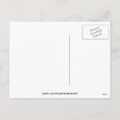 バレンタインデーのハート絵葉書 シーズンポストカード (裏面)