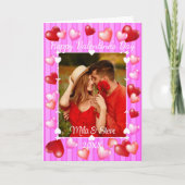 バレンタインデーのハート カード (正面)