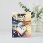 バレンタインデーのハート シーズンポストカード (スタンド正面)