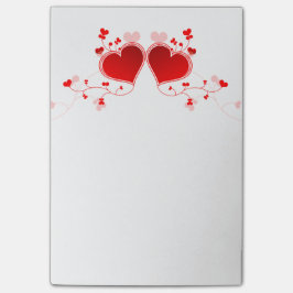 バレンタインデーのハート ポストイット