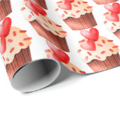 バレンタインデーのハート ラッピングペーパー (ロールコーナー)