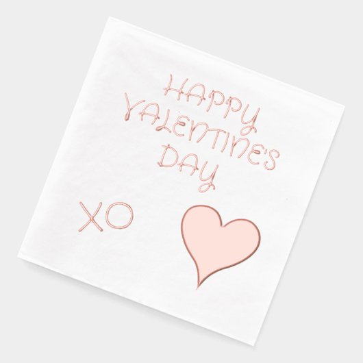 バレンタインデーのハート 箔ナプキン (左)
